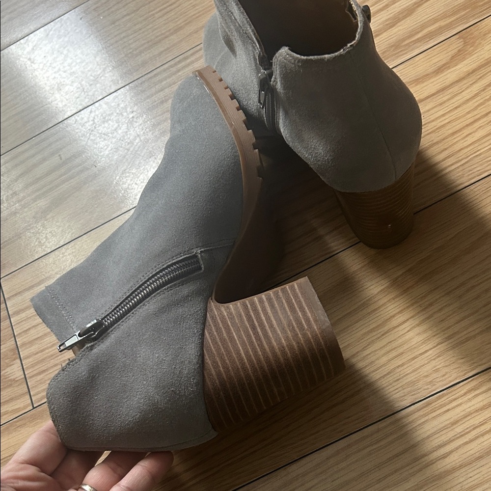 Lucky Brand Charcoal Ankle Booties - Picture 6 of 6